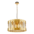 Pendelleuchte / Kronleuchter RITZ Gold (12x E14) - Milagro