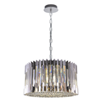 Pendelleuchte / Kronleuchter RITZ Chrom (12x E14) - Milagro