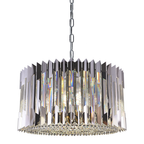 Pendelleuchte / Kronleuchter RITZ Chrom (12x E14) - Milagro