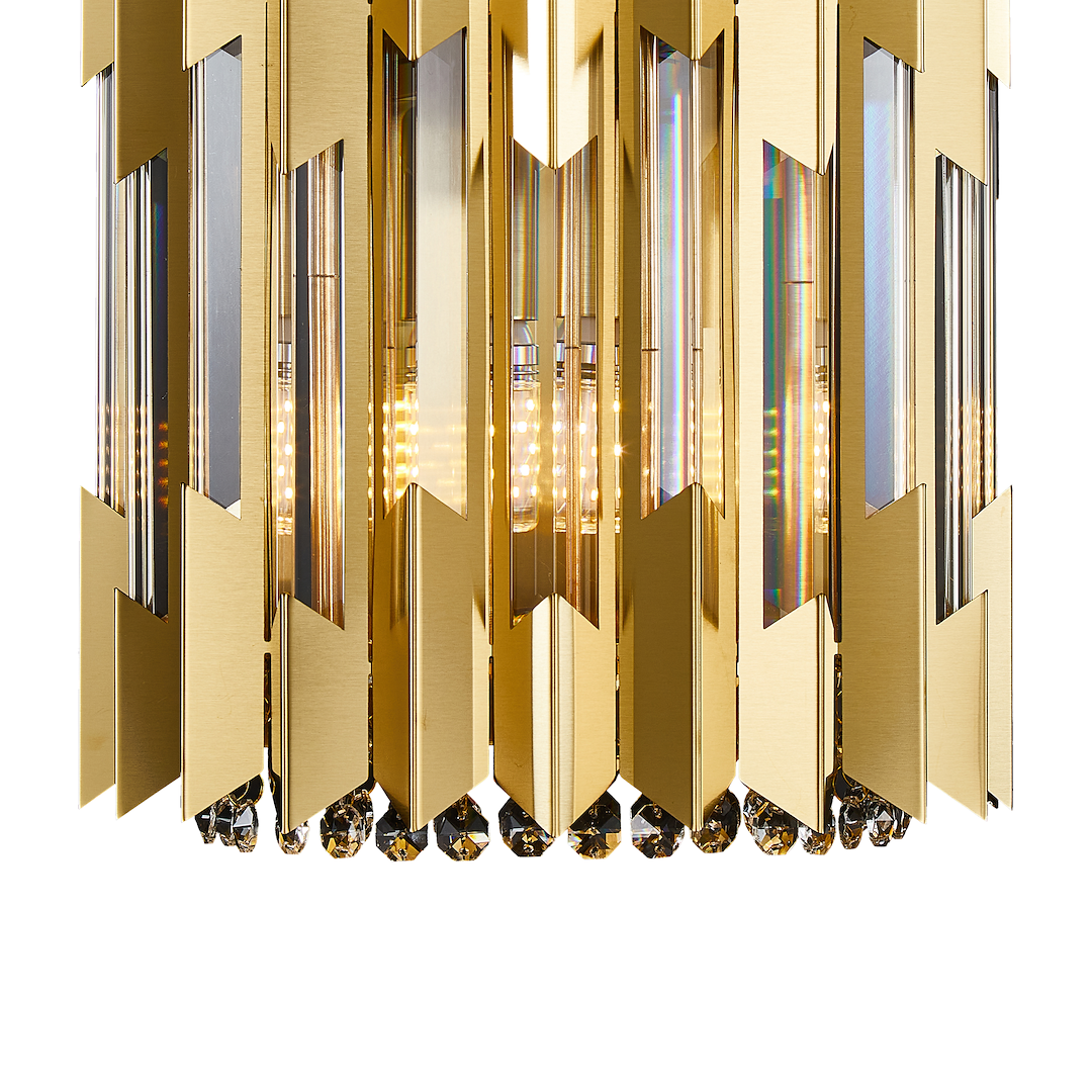 Wandleuchte RITZ Gold & Kristall (2x E14) - Milagro