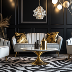 Pendelleuchte / Kronleuchter CROWN Gold (4x E14) - Milagro
