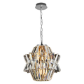Pendelleuchte / Kronleuchter CROWN Chrom (4x E14) - Milagro