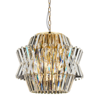 Pendelleuchte / Kronleuchter CROWN Gold (12x E14) - Milagro