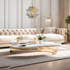 Pendelleuchte / Kronleuchter CROWN Gold (12x E14) - Milagro