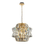 Pendelleuchte / Kronleuchter CROWN Gold (12x E14) - Milagro