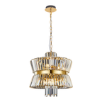 Pendelleuchte / Kronleuchter AURELIA Gold & Kristall (12x E14) - Milagro