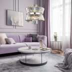 Pendelleuchte / Kronleuchter AURELIA Chrom & Kristall (12x E14) - Milagro