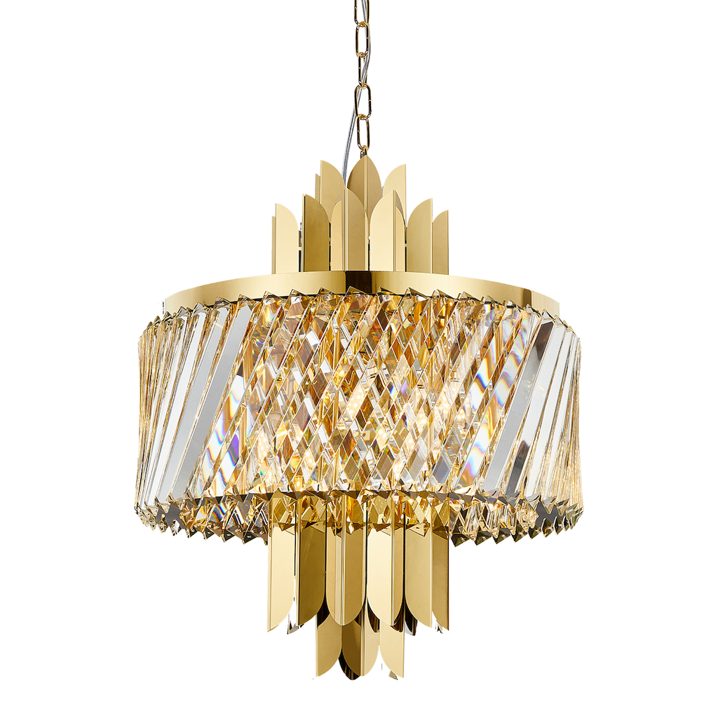 Pendelleuchte / Kronleuchter MARGOT Gold (6x E14) - Milagro