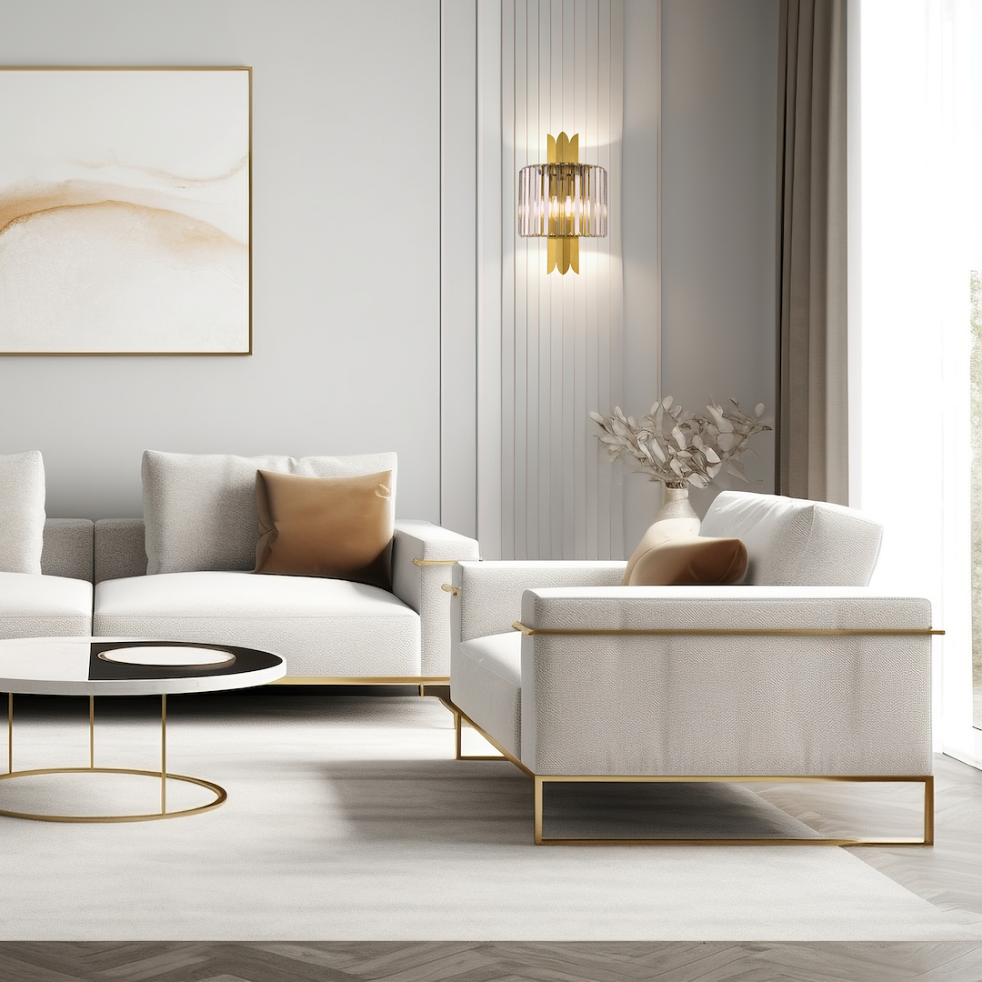 Wandleuchte MARGOT Gold & Kristall (2x E14) - Milagro