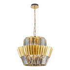 Pendelleuchte / Kronleuchter DONNA Gold (12x E14) - Milagro