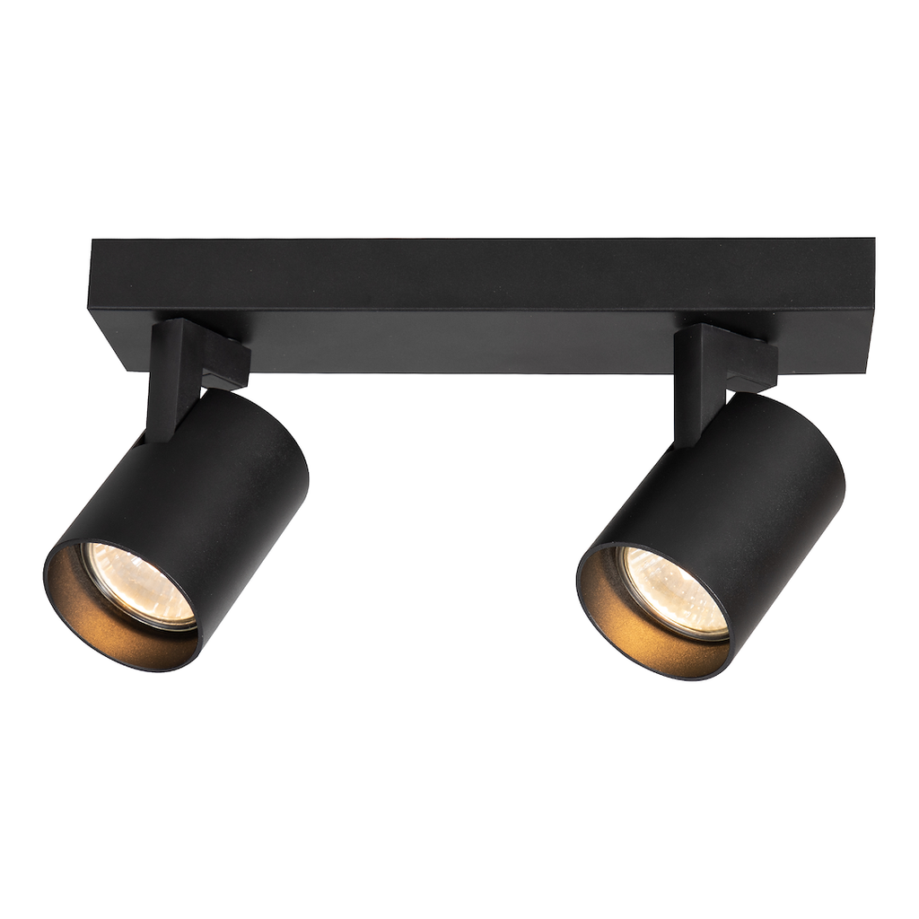 Deckenleuchte Spot / Strahler VOLF Schwarz (2x GU10) - Milagro