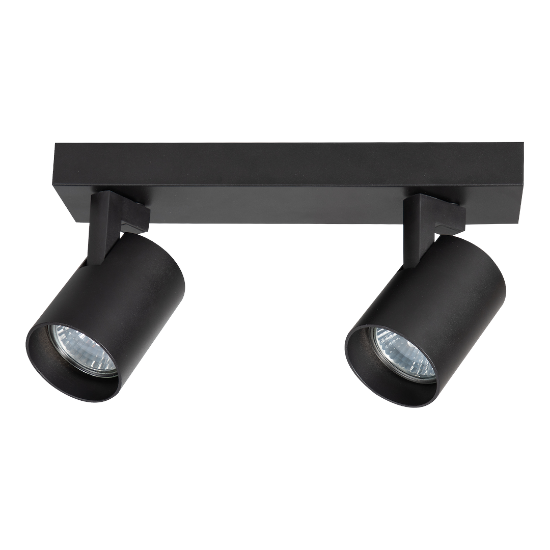 Deckenleuchte Spot / Strahler VOLF Schwarz (2x GU10) - Milagro