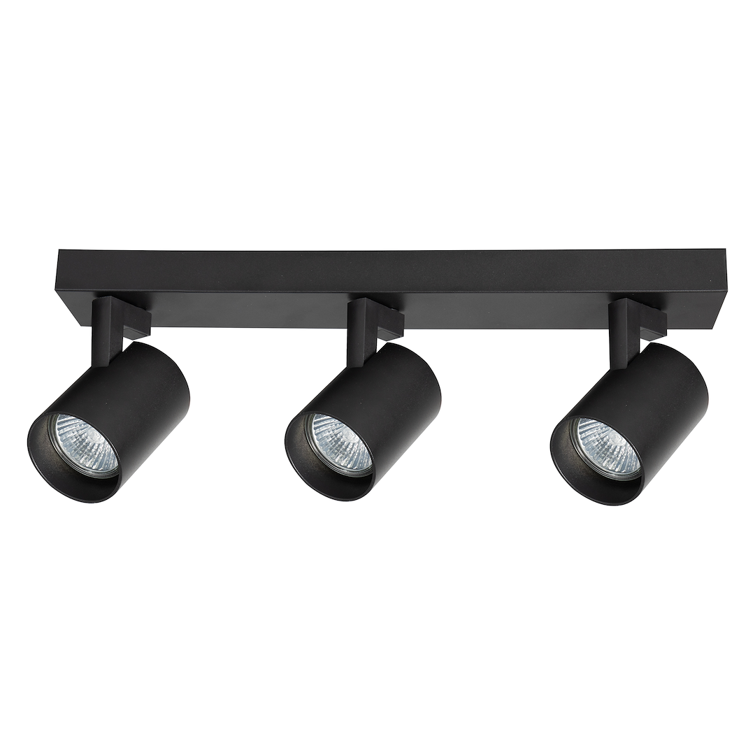 Deckenleuchte Spot / Strahler VOLF Schwarz (3x GU10) - Milagro
