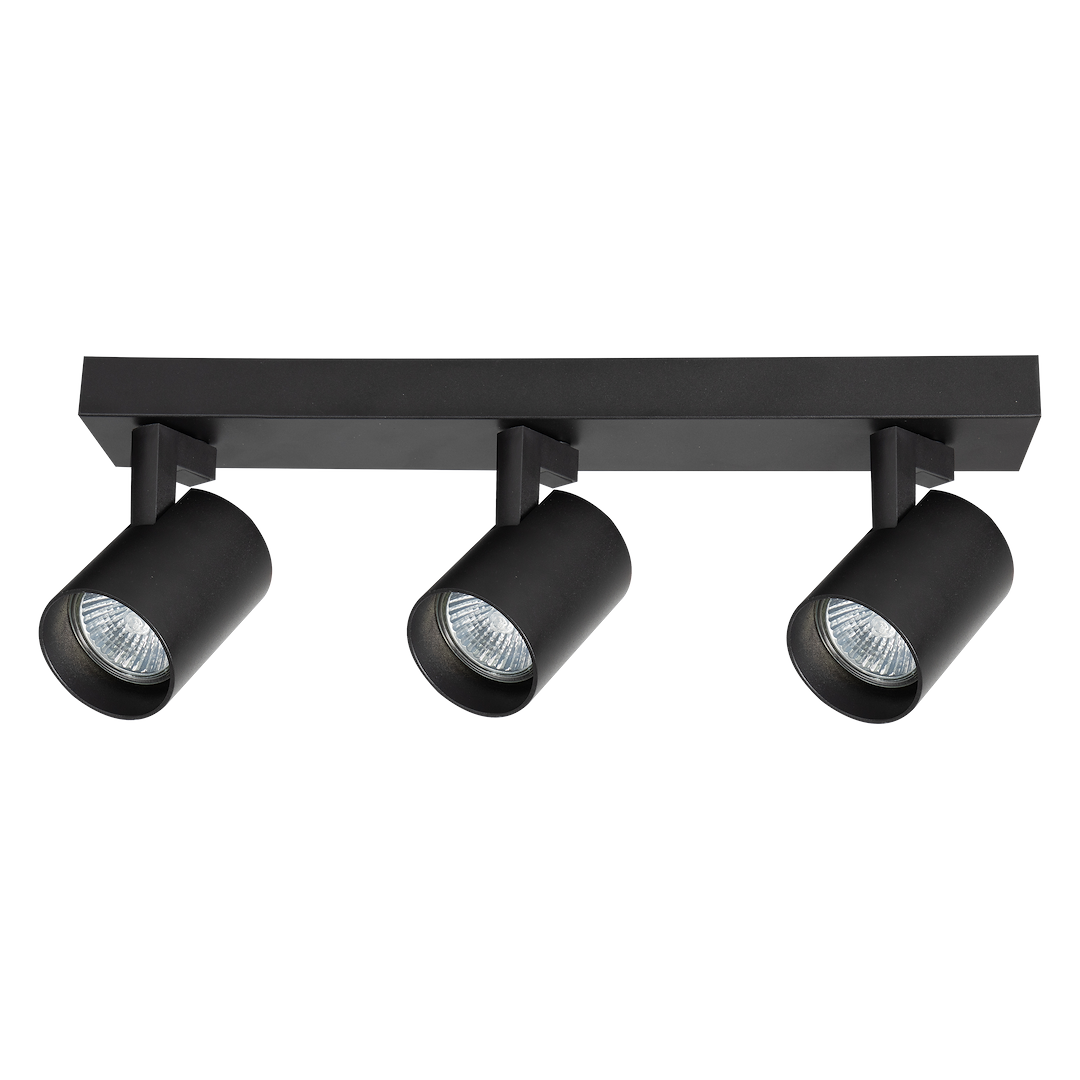 Deckenleuchte Spot / Strahler VOLF Schwarz (3x GU10) - Milagro