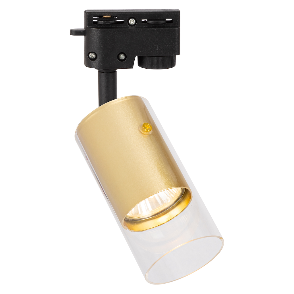 1-Phasen Decken Spot RICKY Track Gold (1x GU10) - Milagro