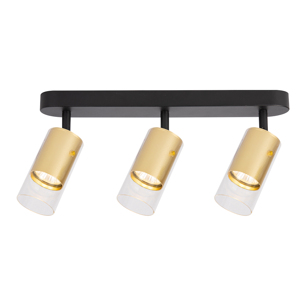 Decken Spot / Strahler RICKY Gold (3x GU10) - Milagro
