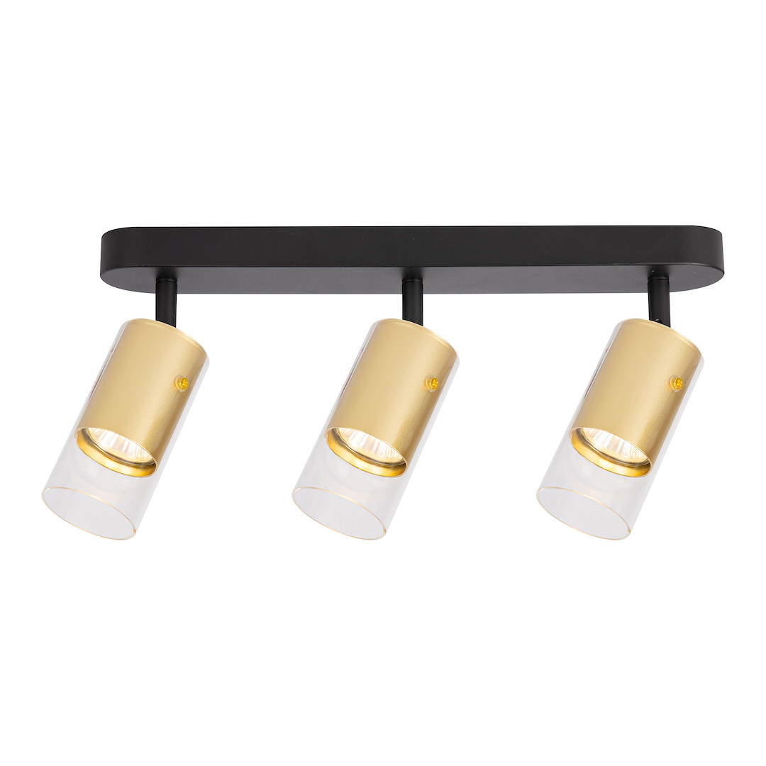 Decken Spot / Strahler RICKY Gold (3x GU10) - Milagro