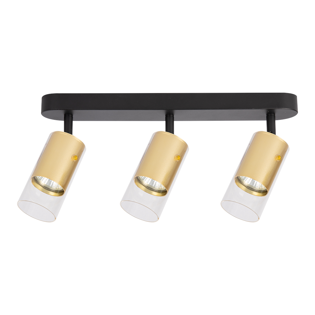 Decken Spot / Strahler RICKY Gold (3x GU10) - Milagro