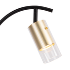 Tischleuchte RICKY Schwarz & Gold (1x GU10) – Milagro