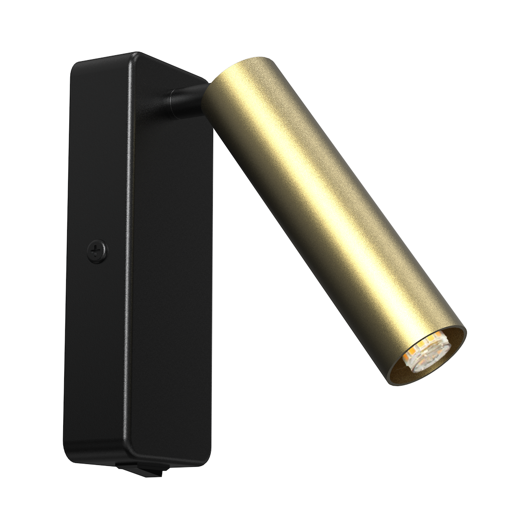 Wandleuchte Santi (1x G9) Schwarz & Gold - Milagro