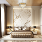Deckenleuchte MILANO 45 cm Kristall & Gold (6x E14) - Milagro