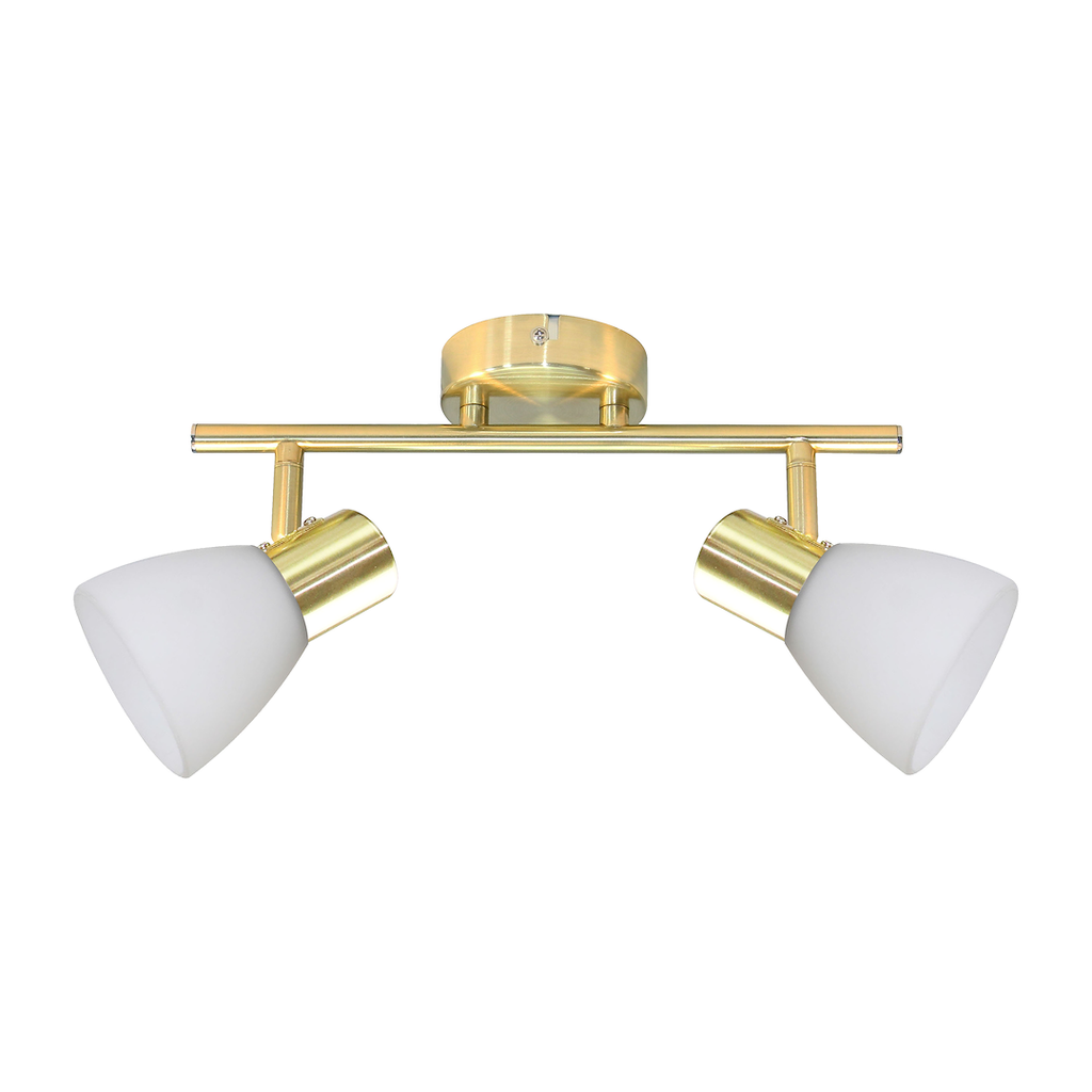 Deckenleuchte JOTA (2x E14) Gold & Glas - Milagro