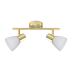 Deckenleuchte JOTA (2x E14) Gold & Glas - Milagro