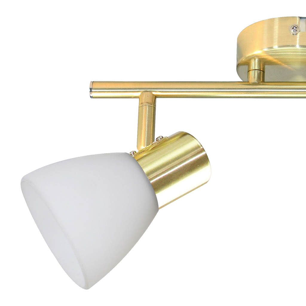 Deckenleuchte JOTA (2x E14) Gold & Glas - Milagro