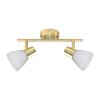 Deckenleuchte JOTA (2x E14) Gold & Glas - Milagro