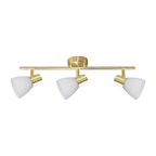 Deckenleuchte JOTA (3x E14) Gold & Glas - Milagro