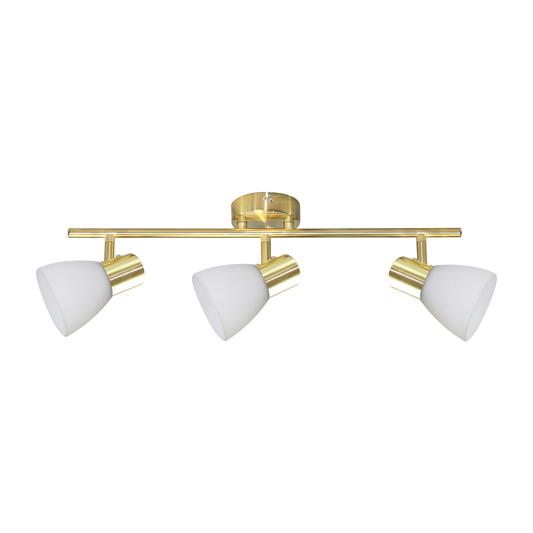 Deckenleuchte JOTA (3x E14) Gold & Glas - Milagro