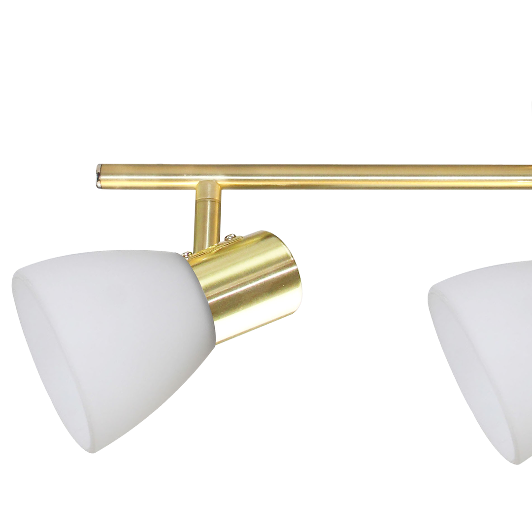 Deckenleuchte JOTA (3x E14) Gold & Glas - Milagro
