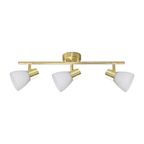 Deckenleuchte JOTA (3x E14) Gold & Glas - Milagro