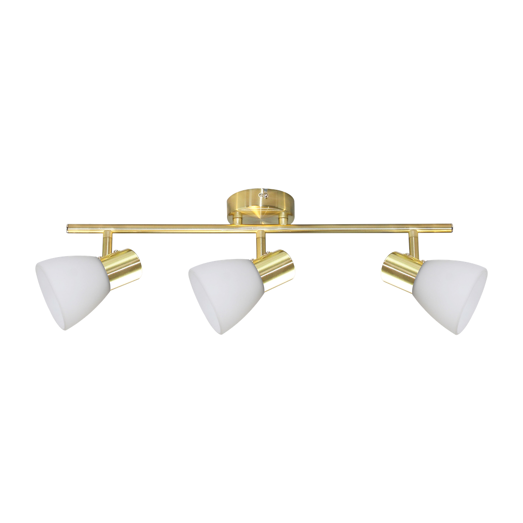 Deckenleuchte JOTA (3x E14) Gold & Glas - Milagro