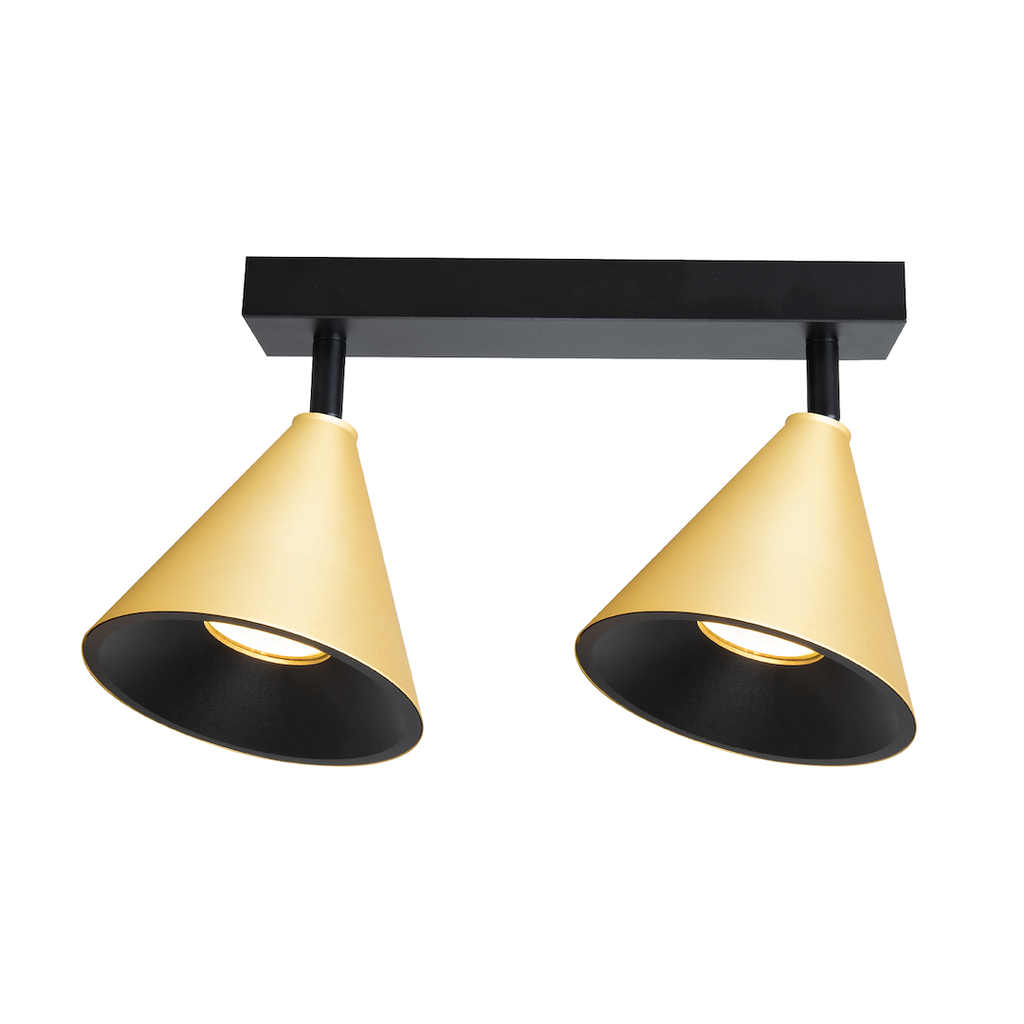 Deckenleuchte CONE Spot Gold (2x GU10) - Milagro