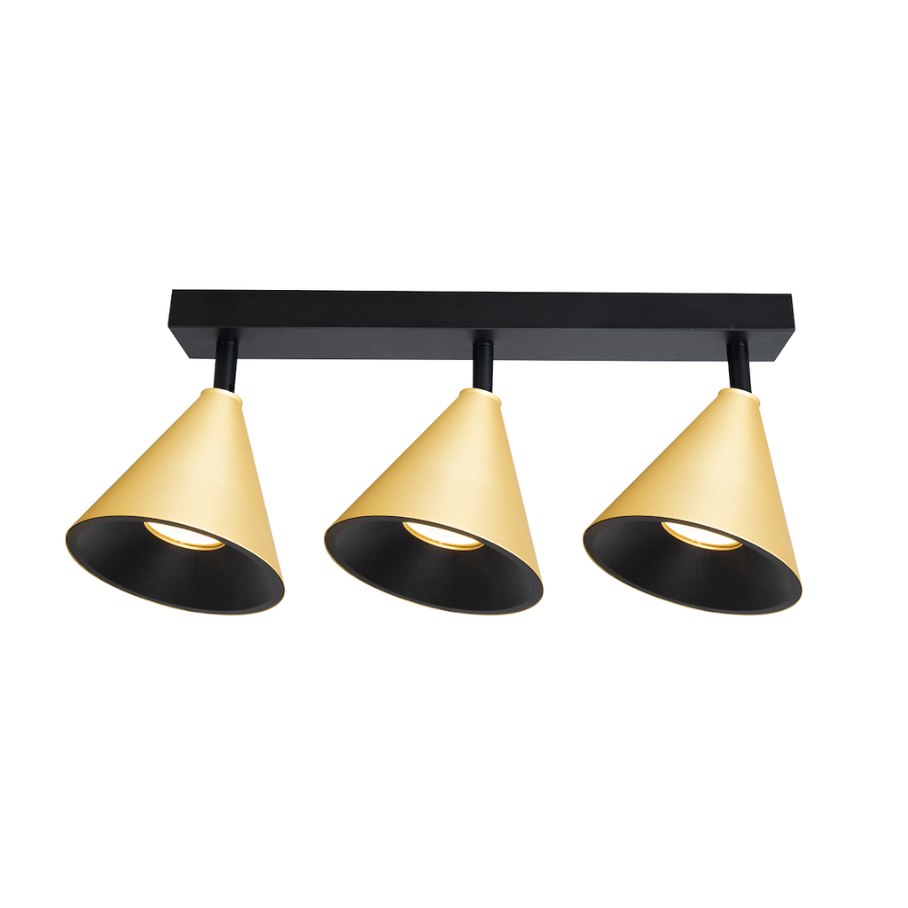 Deckenleuchte CONE Spot Gold (3x GU10) - Milagro