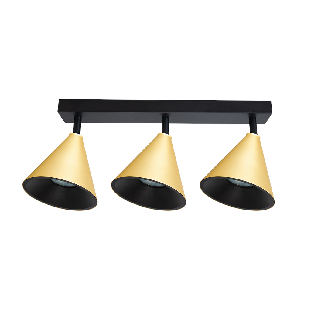 Deckenleuchte CONE Spot Gold (3x GU10) - Milagro