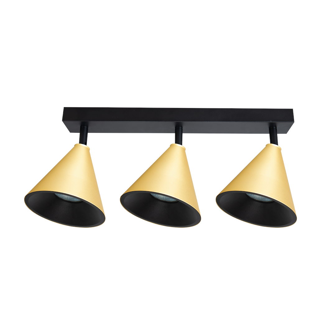 Deckenleuchte CONE Spot Gold (3x GU10) - Milagro