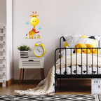 Kinder-Wandleuchte GIRAFFE mit LED Uhr (Batteriebetrieben) LED mit Aufklebern - Milagro
