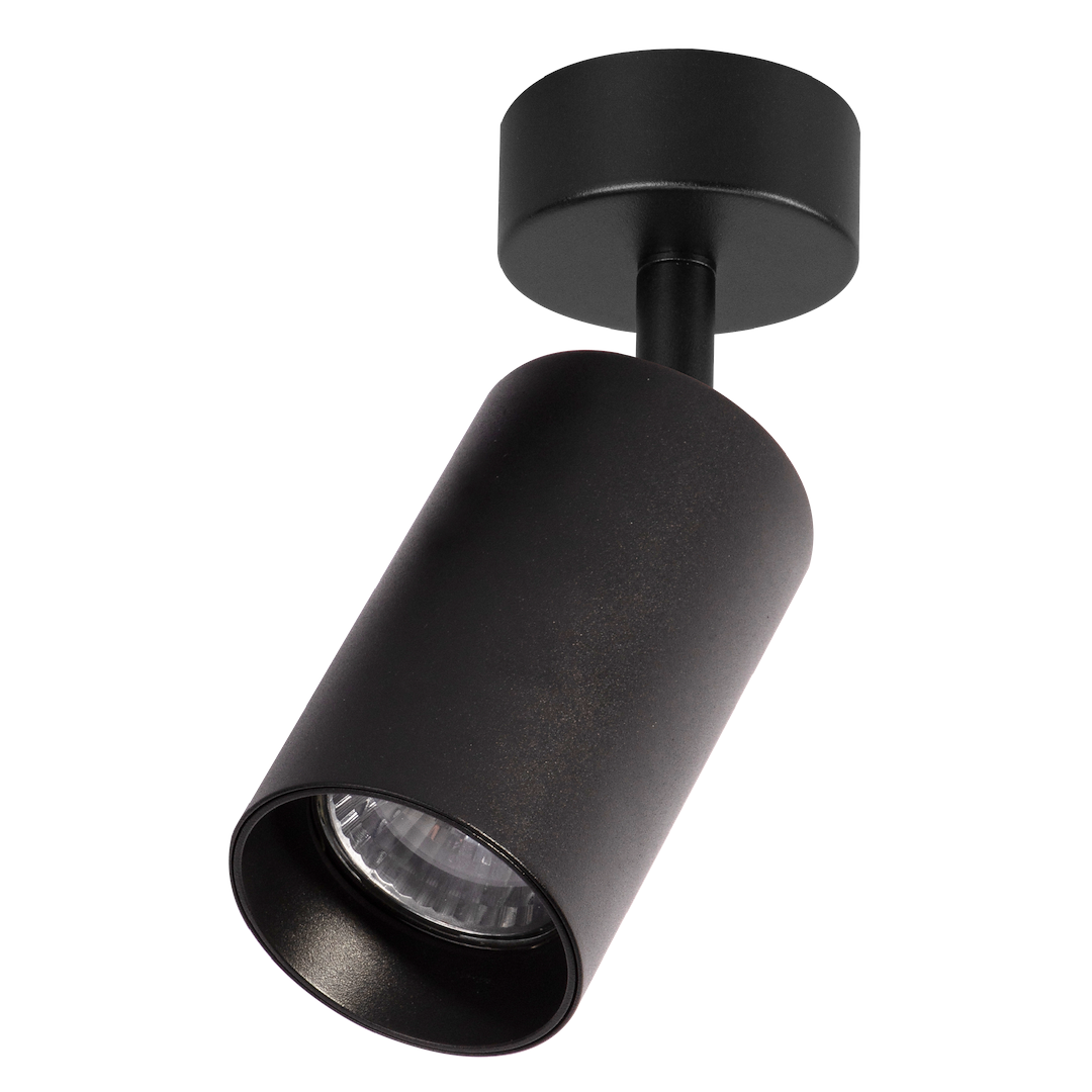 Decken Spot / Strahler PIPE Schwarz (1x GU10) - Milagro