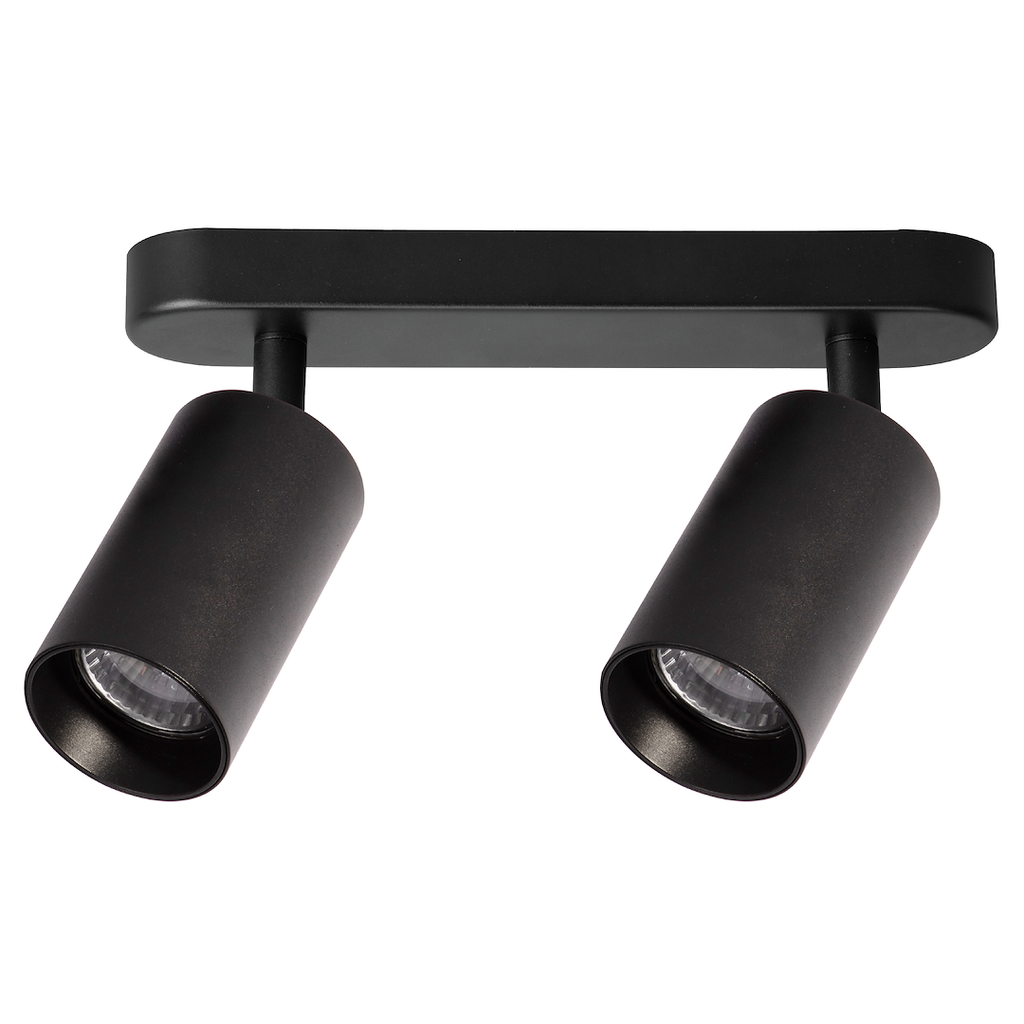 Decken Spot / Strahler PIPE Schwarz (2x GU10) - Milagro