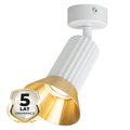 Decken Spot / Strahler TULIP Weiß & Gold (1x GU10) - Milagro