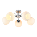 Deckenleuchte Spot Balken OSLO (5x E27) Chrom & Glas satiniert - Milagro