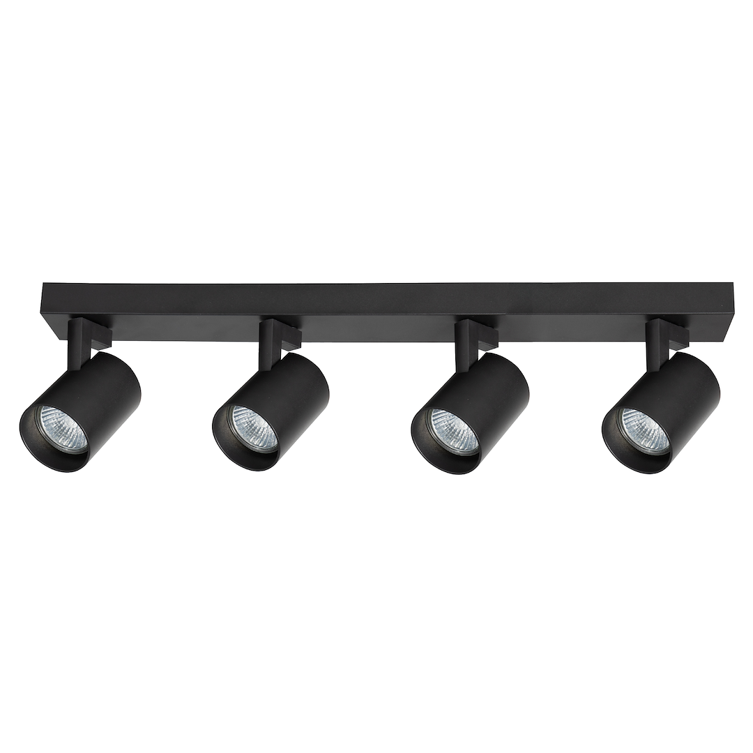 Deckenleuchte Spot / Strahler VOLF Schwarz (4x GU10) - Milagro