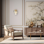 Wandleuchte MILANO Gold & Kristall (2x E14) - Milagro