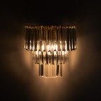 Wandleuchte MILANO Gold & Kristall (2x E14) - Milagro