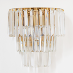Wandleuchte MILANO Gold & Kristall (2x E14) - Milagro