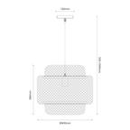 Pendelleuchte HESTIA 40 cm (1x E27) - Milagro