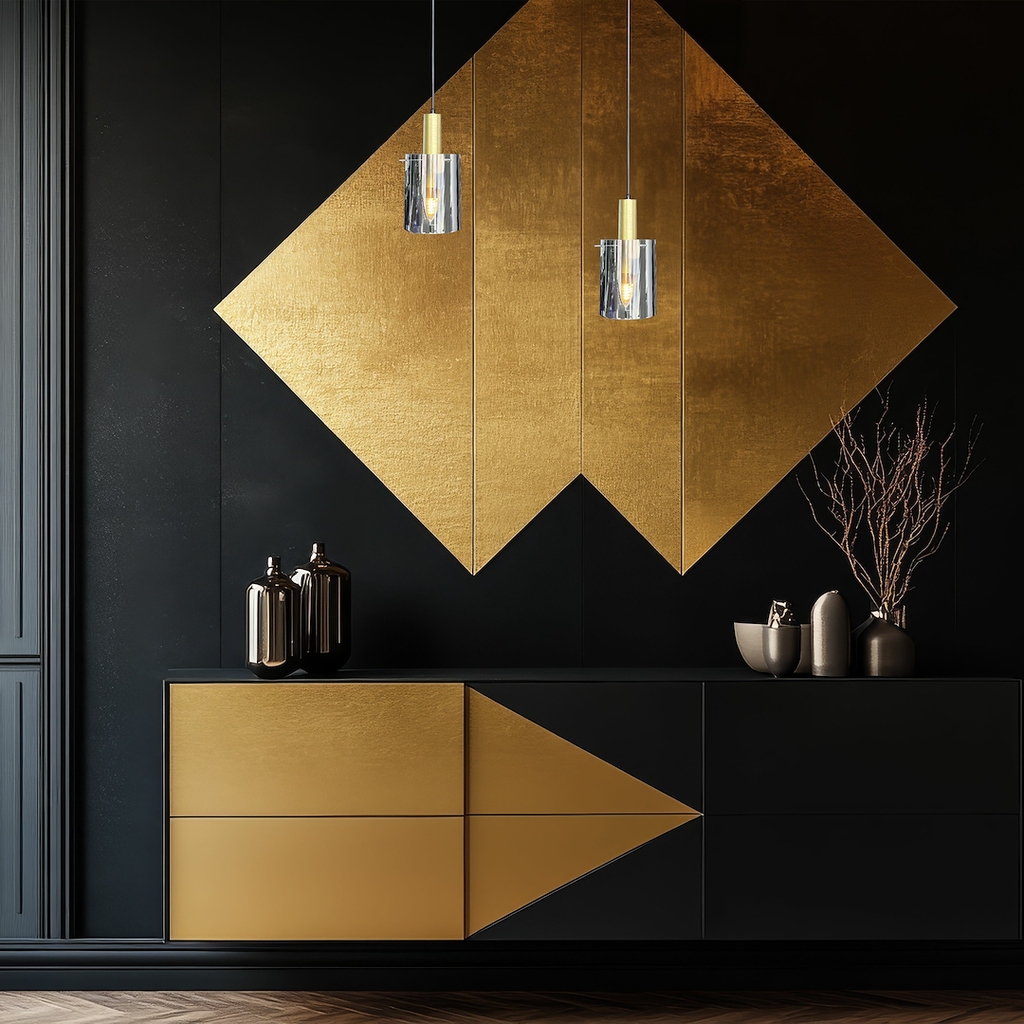 Pendelleuchte ARCADIA Gold (1x E27) - Milagro