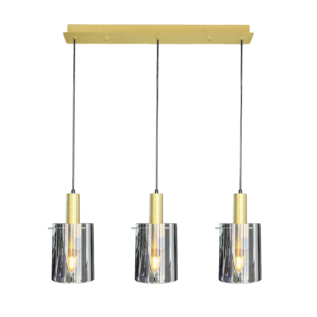 Pendelleuchte ARCADIA Gold (3x E27) - Milagro